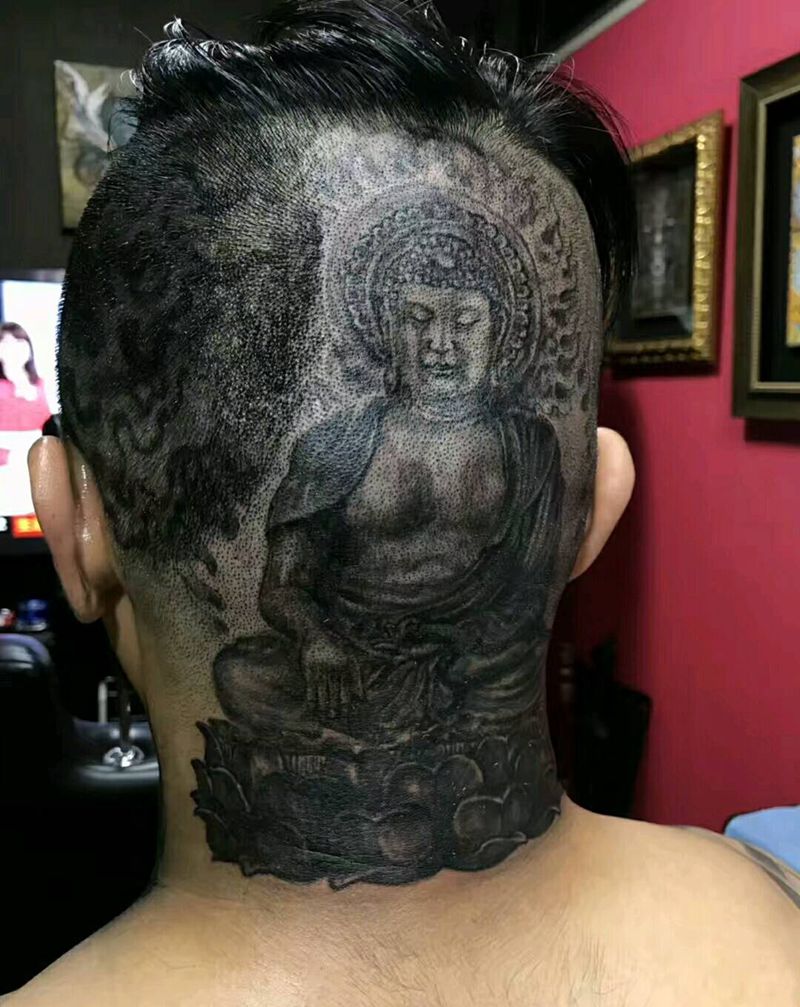 佛纹身图片