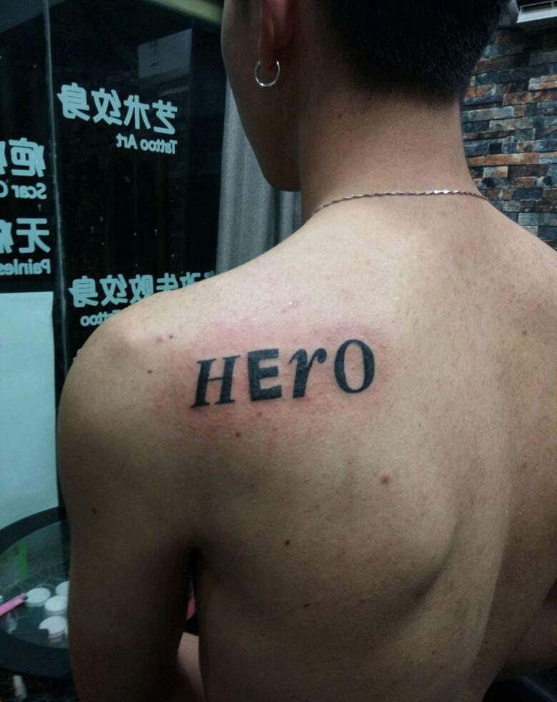 字母小清新纹身图片