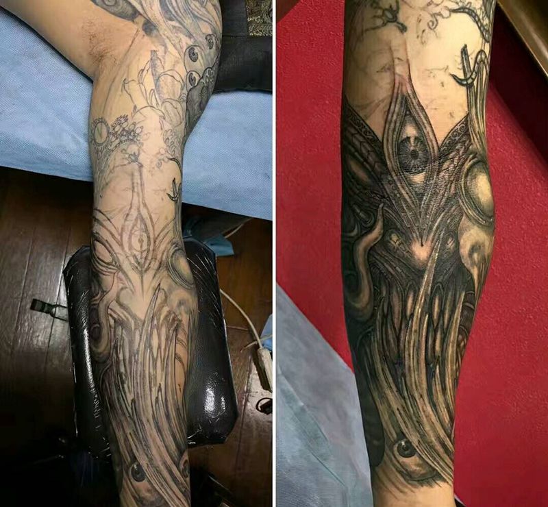 惊骇异形纹身图片