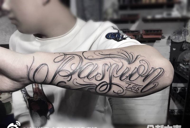 奇卡诺纹身图片_字符欧美花臂女神纹身图案