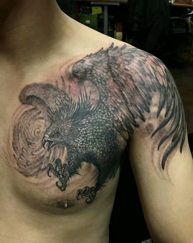 鹰纹身图片
