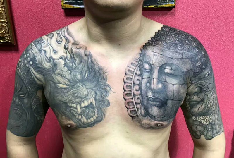 纹路人生纹身图片