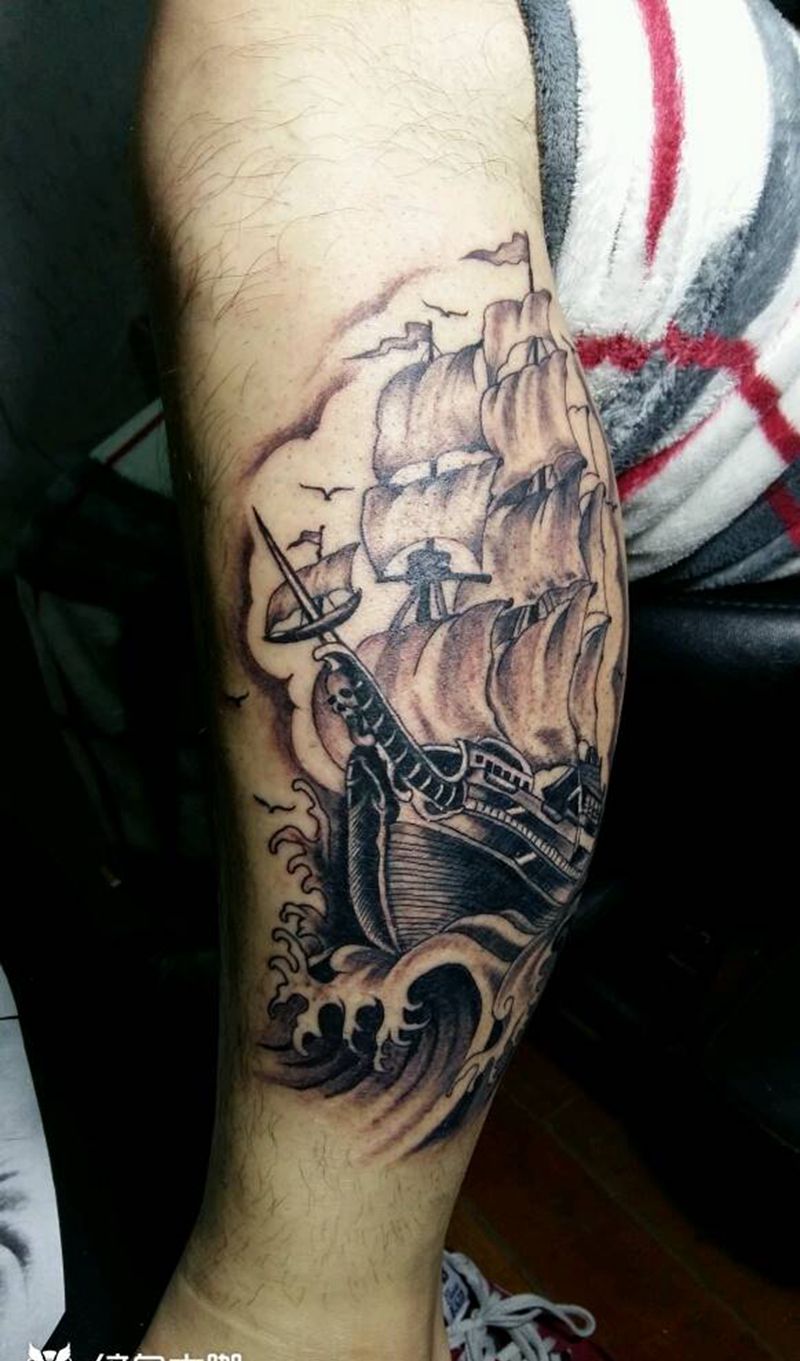 梦想起航纹身图片