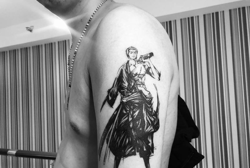 罗罗诺亚·索隆纹身图片