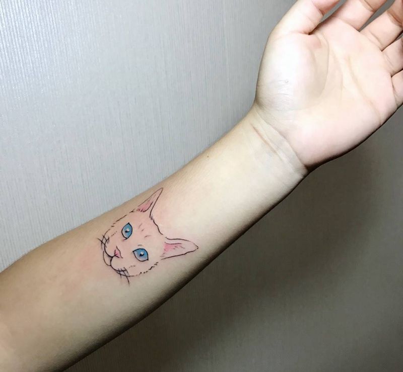 小猫咪纹身图片