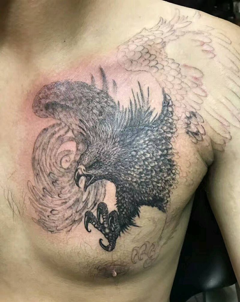 鹰纹身图片