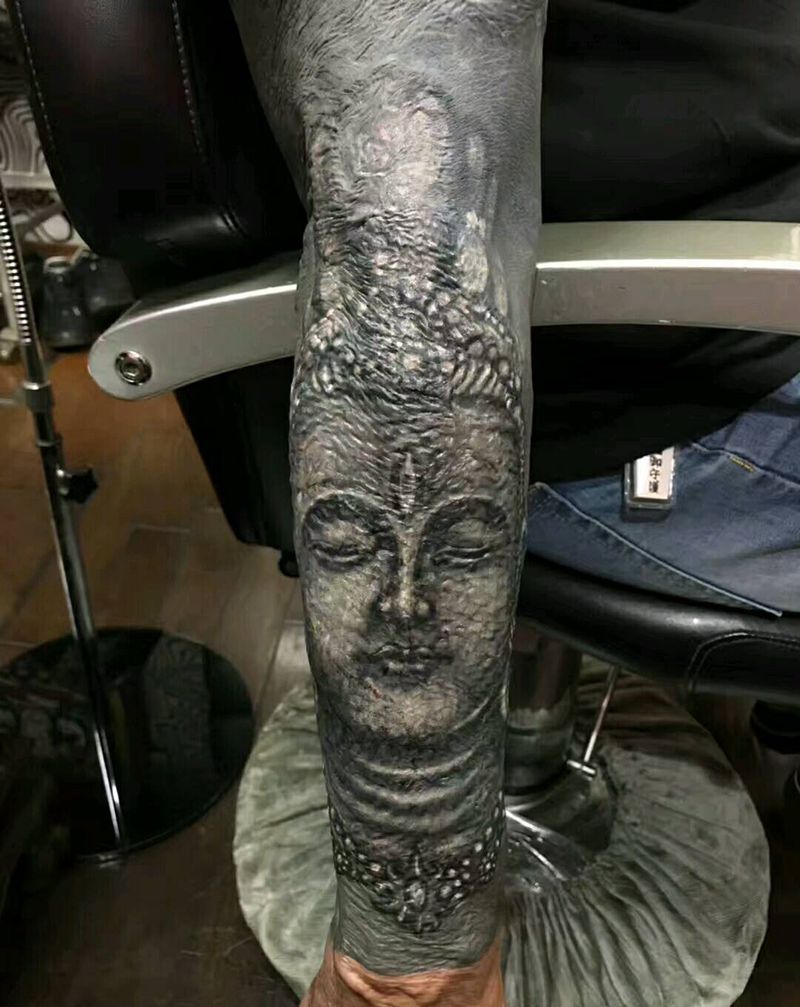 伤疤遮盖纹身图片