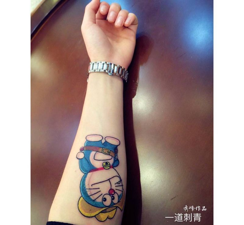 哆啦A梦纹身图片