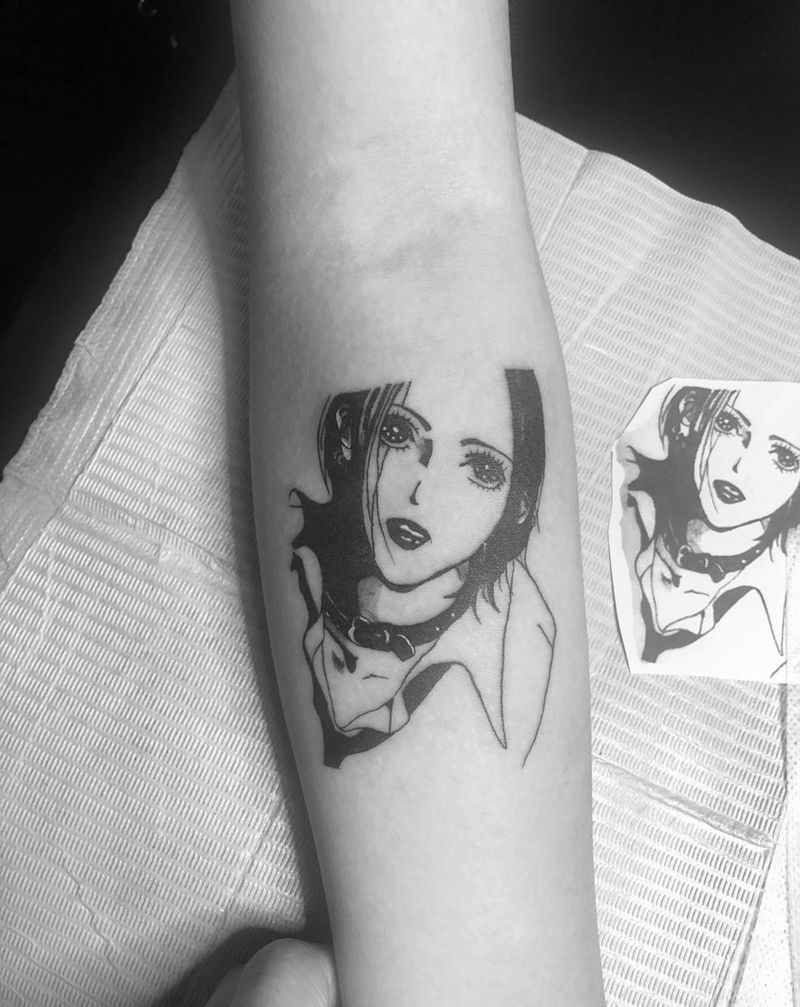 动漫美女纹身图片