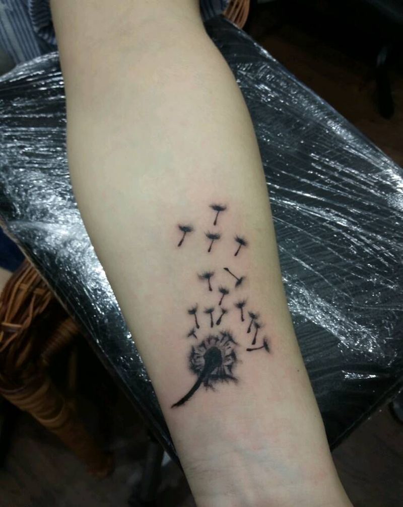 蒲公英纹身图片