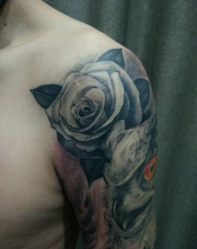 花臂进行曲纹身图片