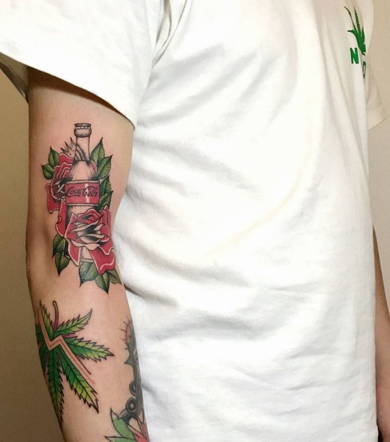 老板 来瓶可乐纹身图片