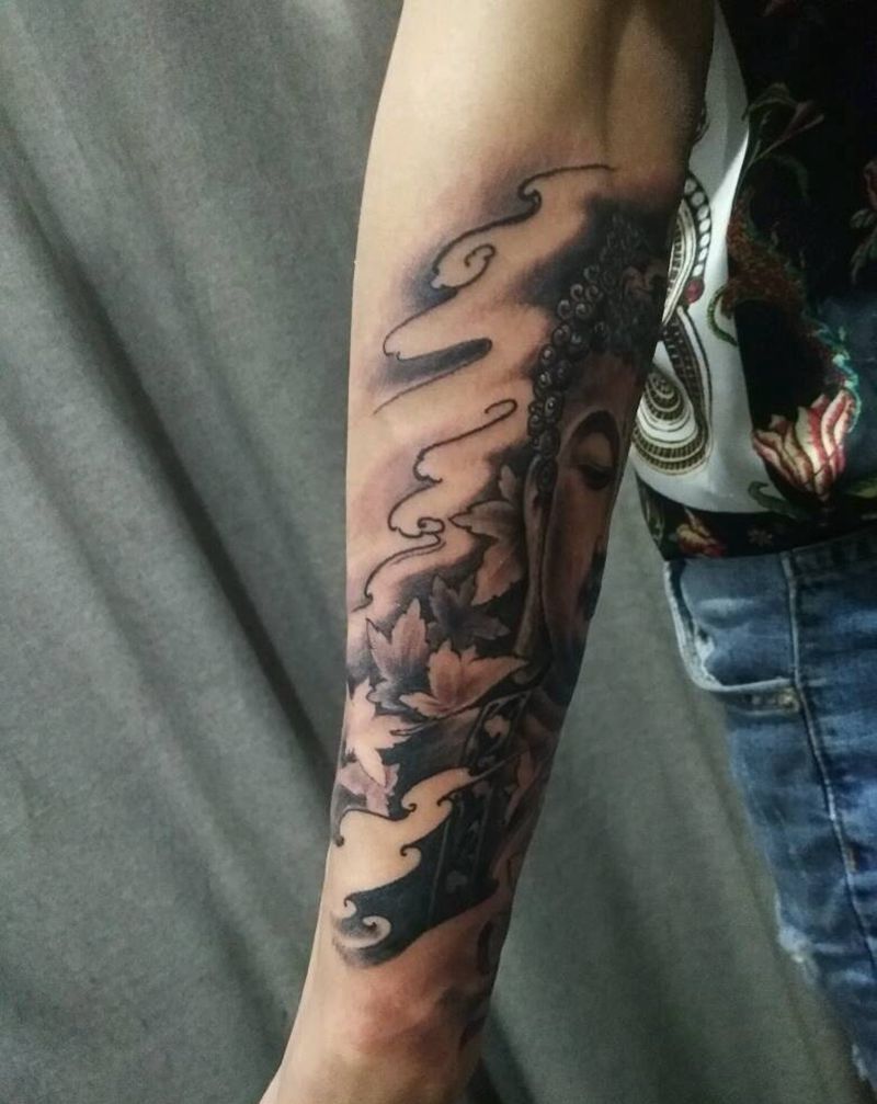 又一个喜欢佛头纹身的童鞋纹身图片