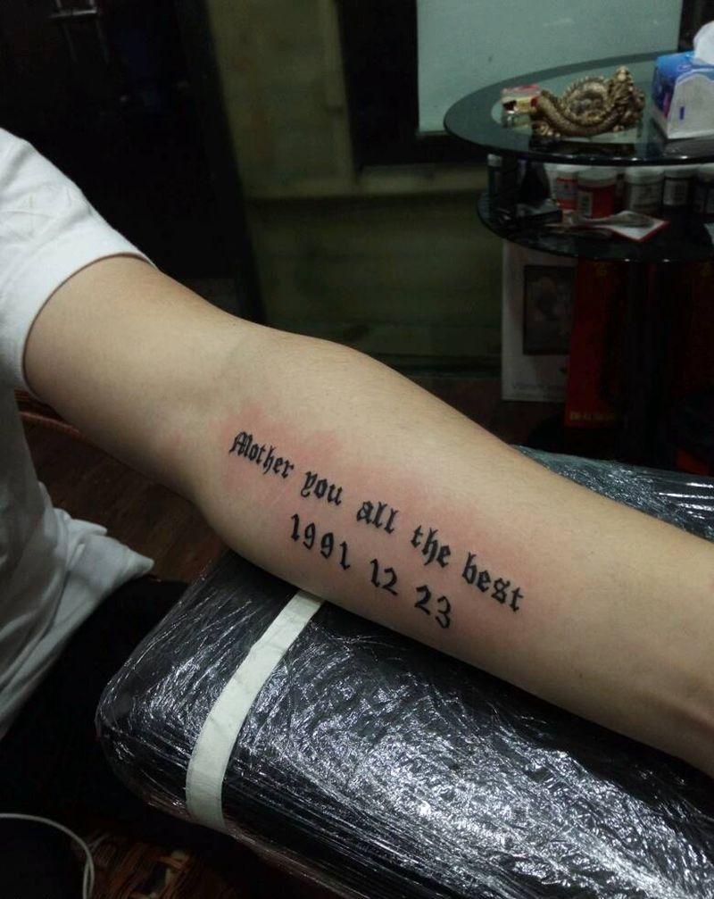 英文字体纹身图片