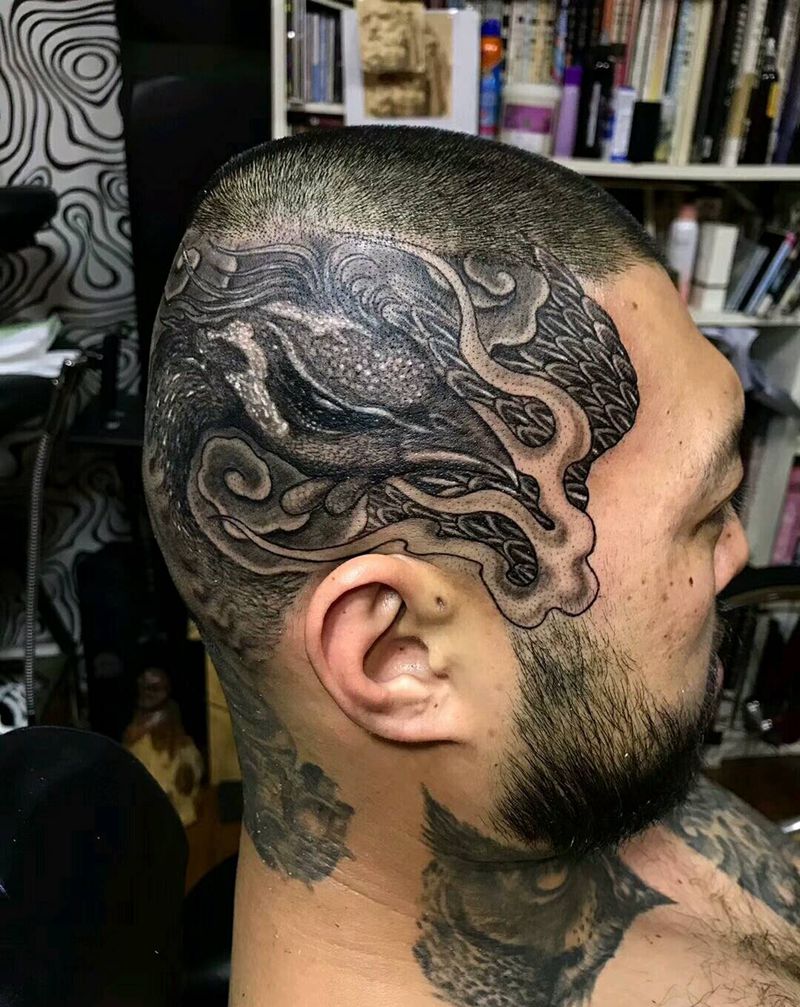 凤凰纹身图片_老传统原创纹身图案