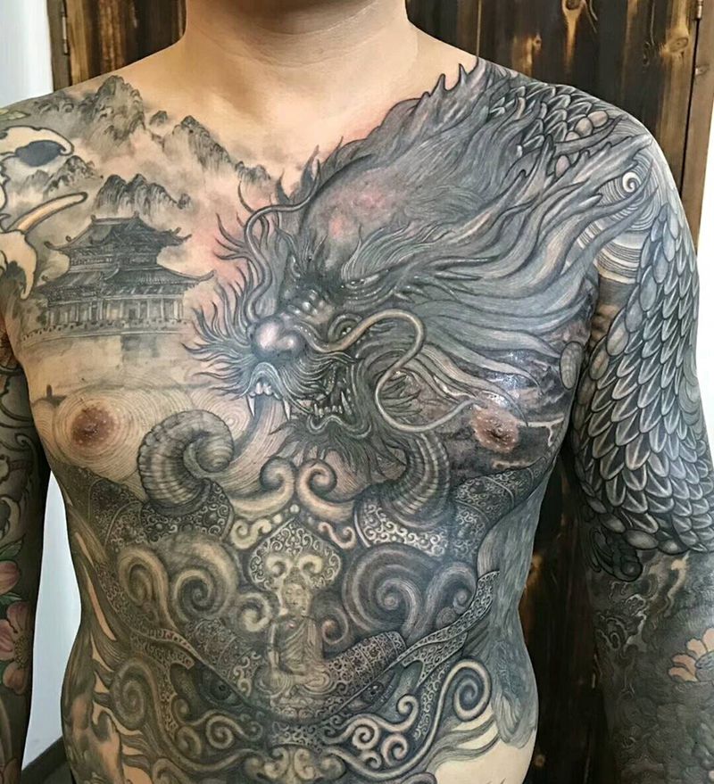 龙纹身图片