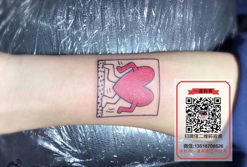 某某明星同款！！纹身图片_手臂几何清新纹身图案