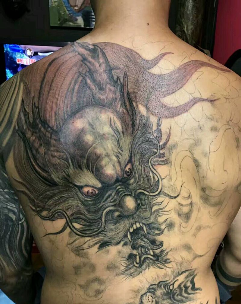 龙纹身图片