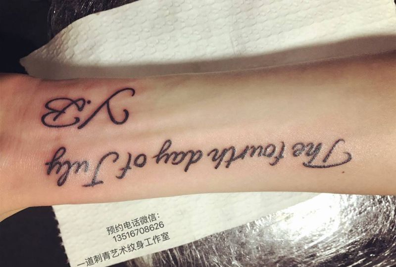 英文字母纹身图片