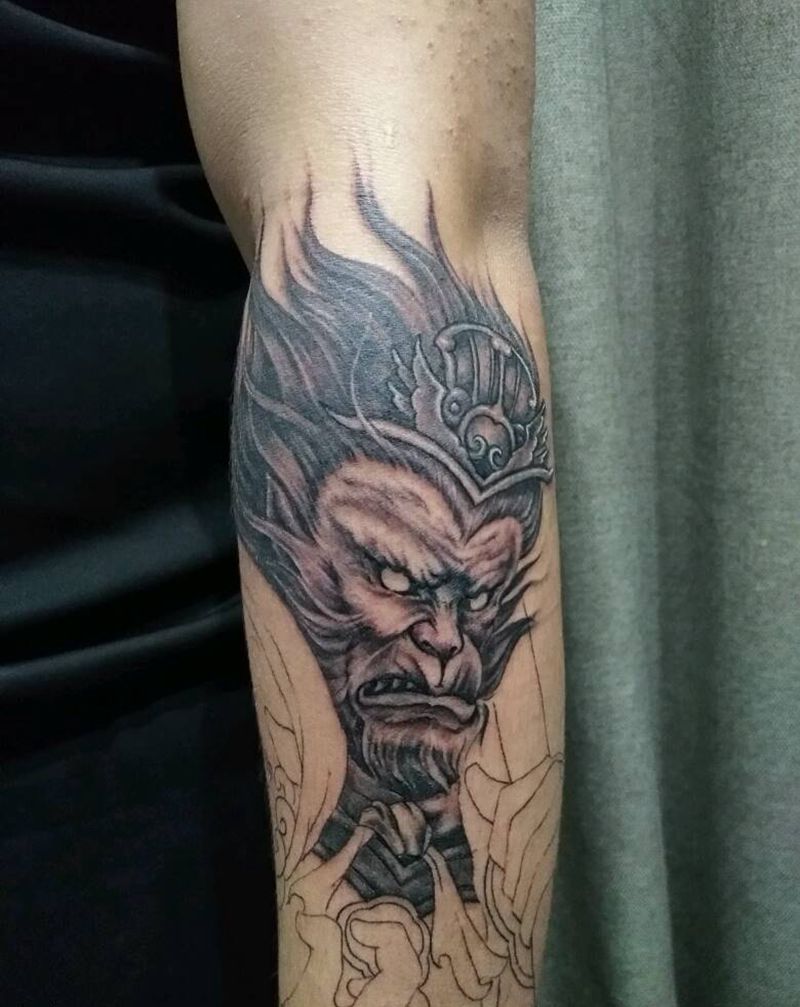 大臂（未完待续）纹身图片