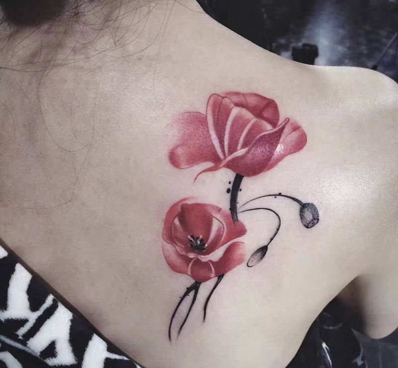 罂粟花纹身图片