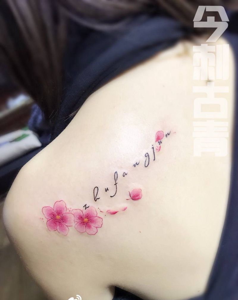 背部纹身图片_清新背部花臂女神纹身图案