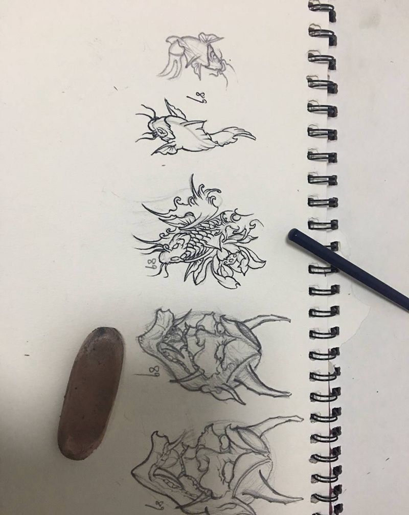 排排坐纹身图片