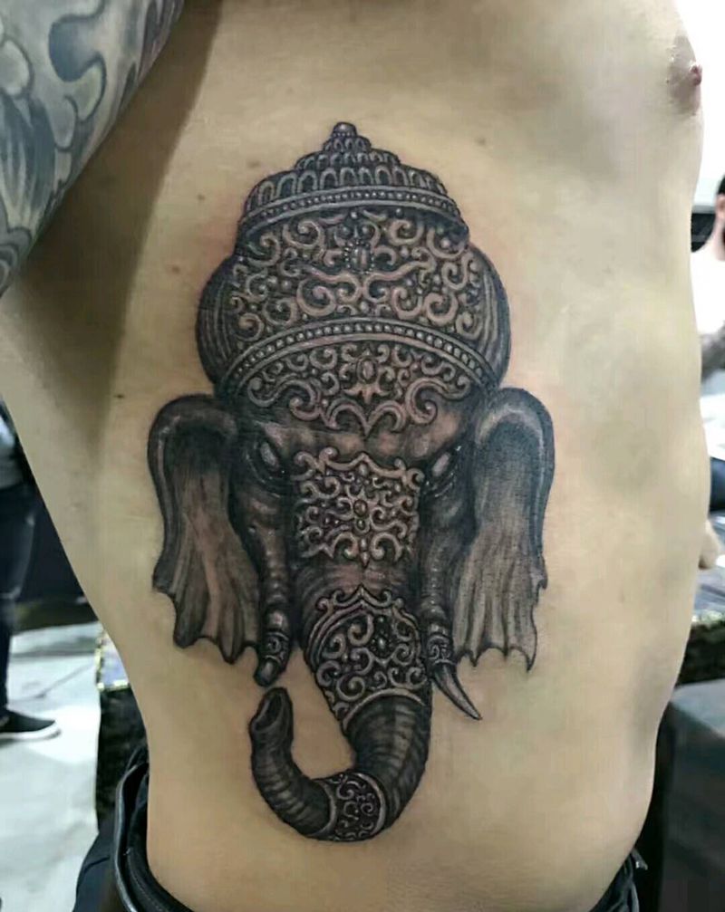 象神纹身图片
