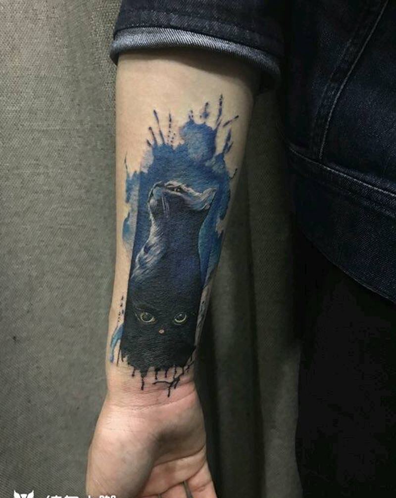 可爱的猫咪纹身图片