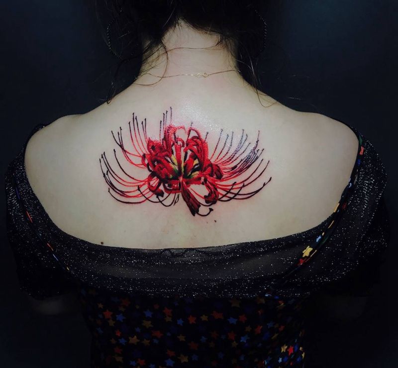 彼岸花纹身图片
