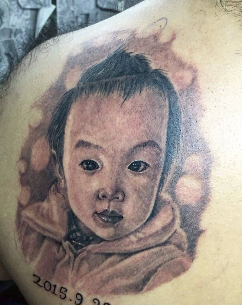 肖像作品纹身图片
