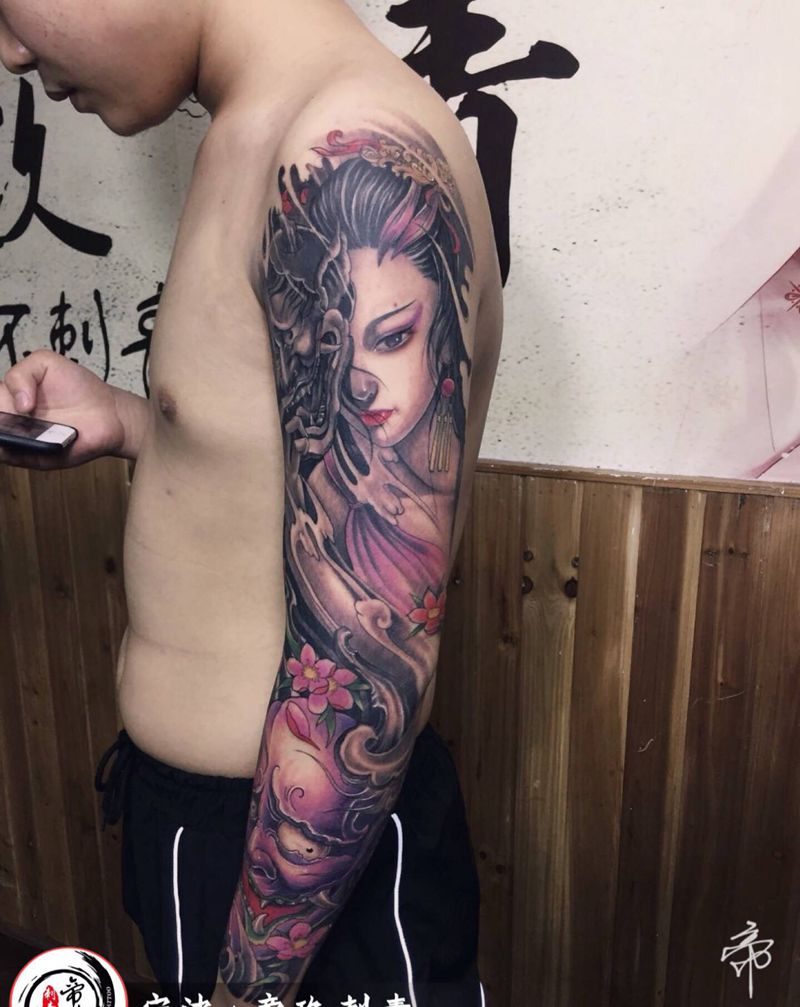 花臂纹身图片_手臂纹身图案