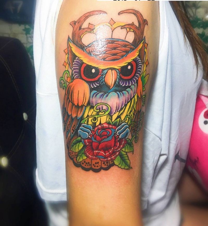 啄木鸟纹身图片