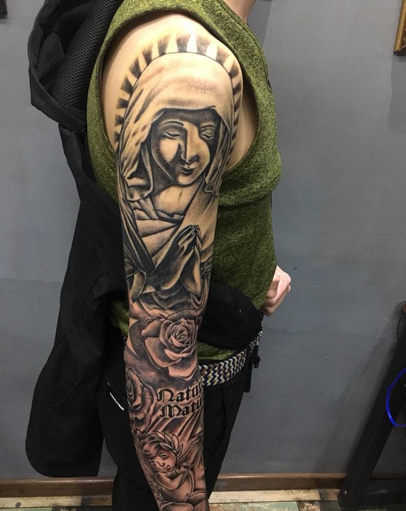 欧美花臂纹身纹身图片