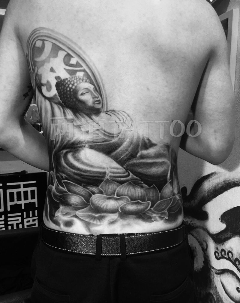 佛祖之怀纹身图片