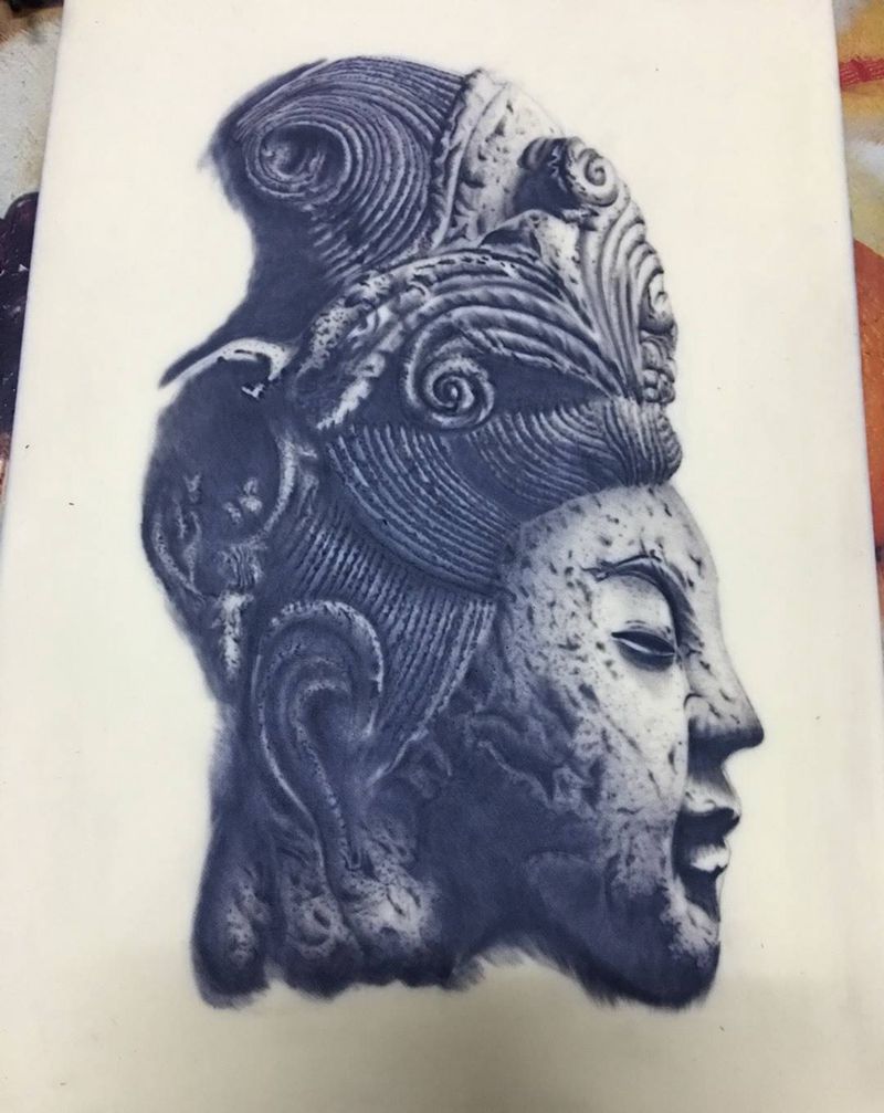 练习皮作品纹身图片