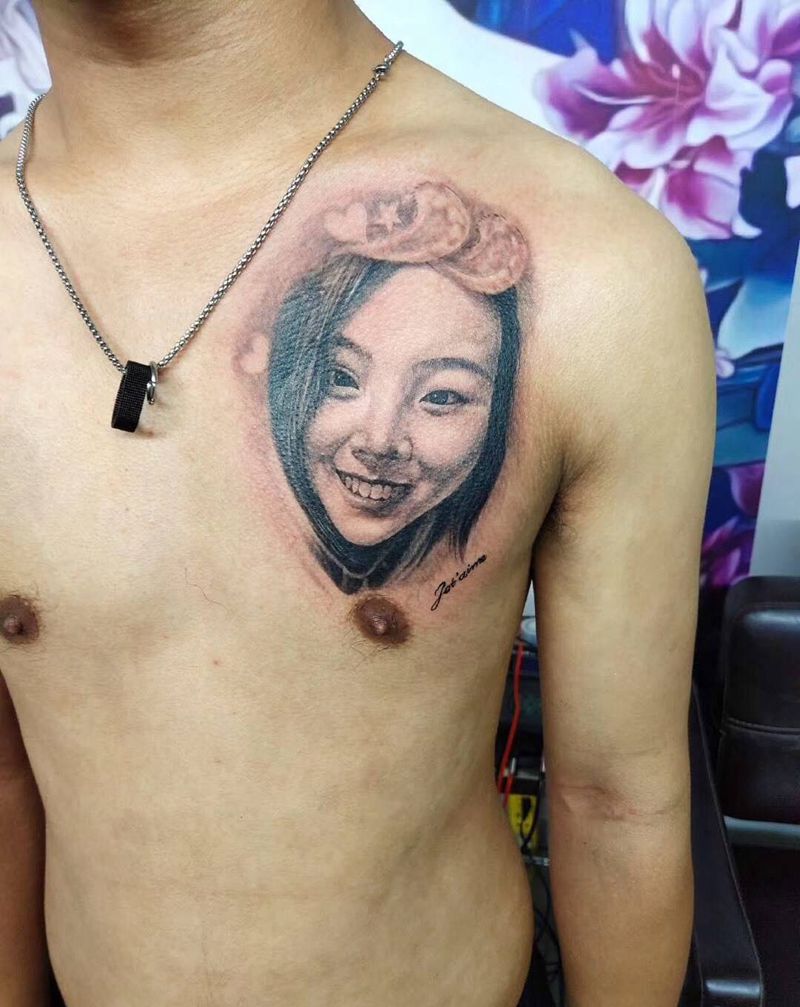 肖像作品纹身图片