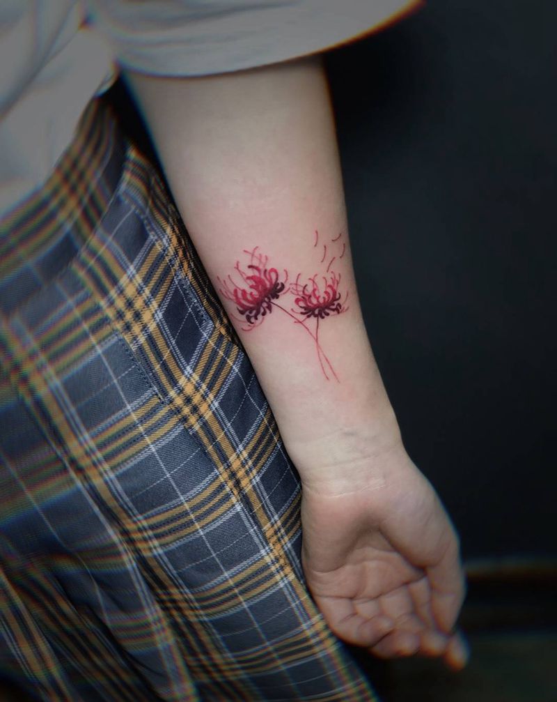 彼岸花纹身图片