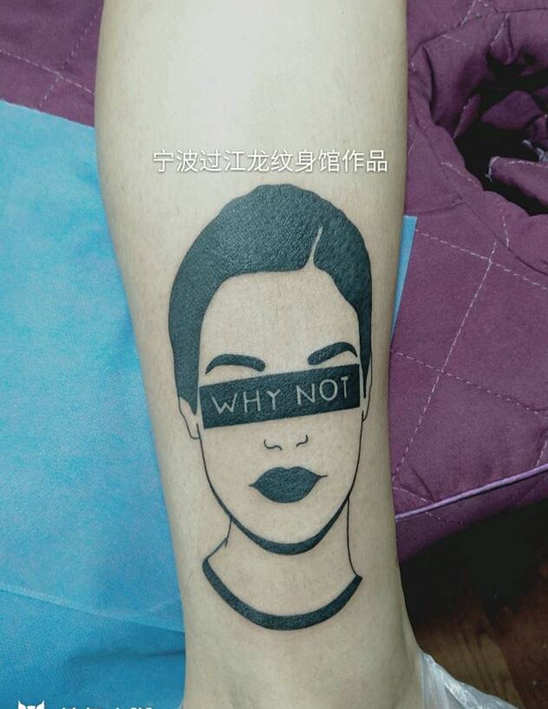 图腾人头纹身图片