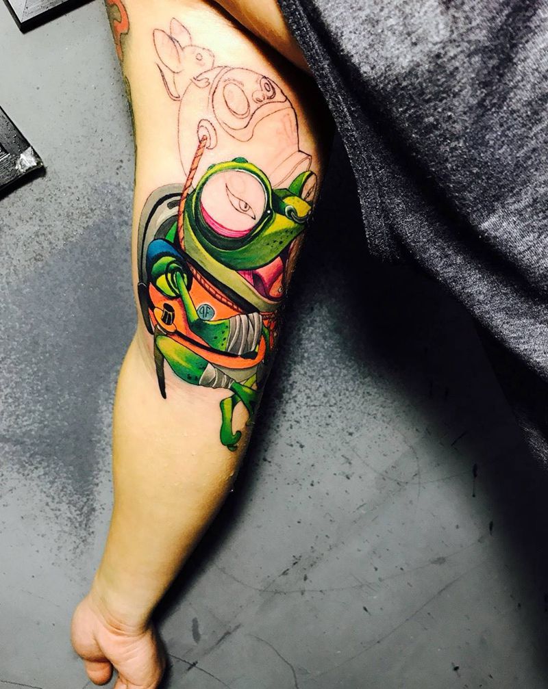 武士青蛙纹身图片