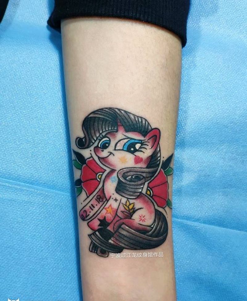 独角马纹身图片