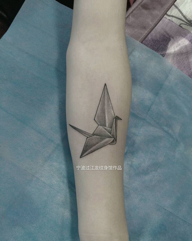 千纸鹤纹身图片