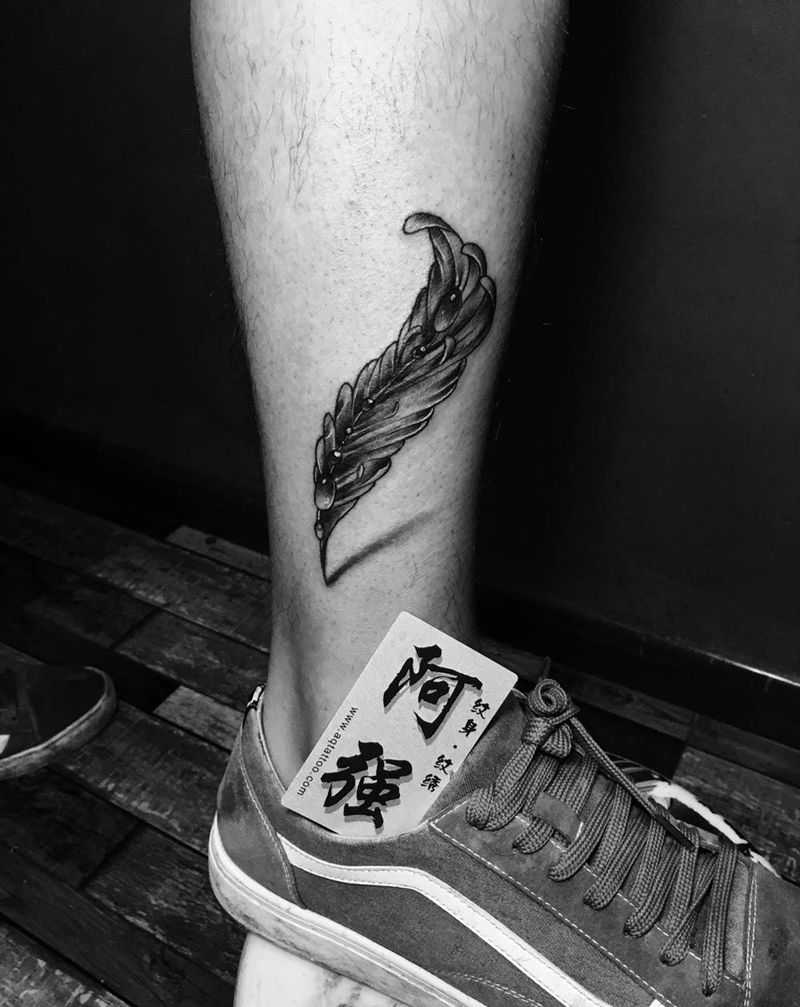 羽毛纹身图片