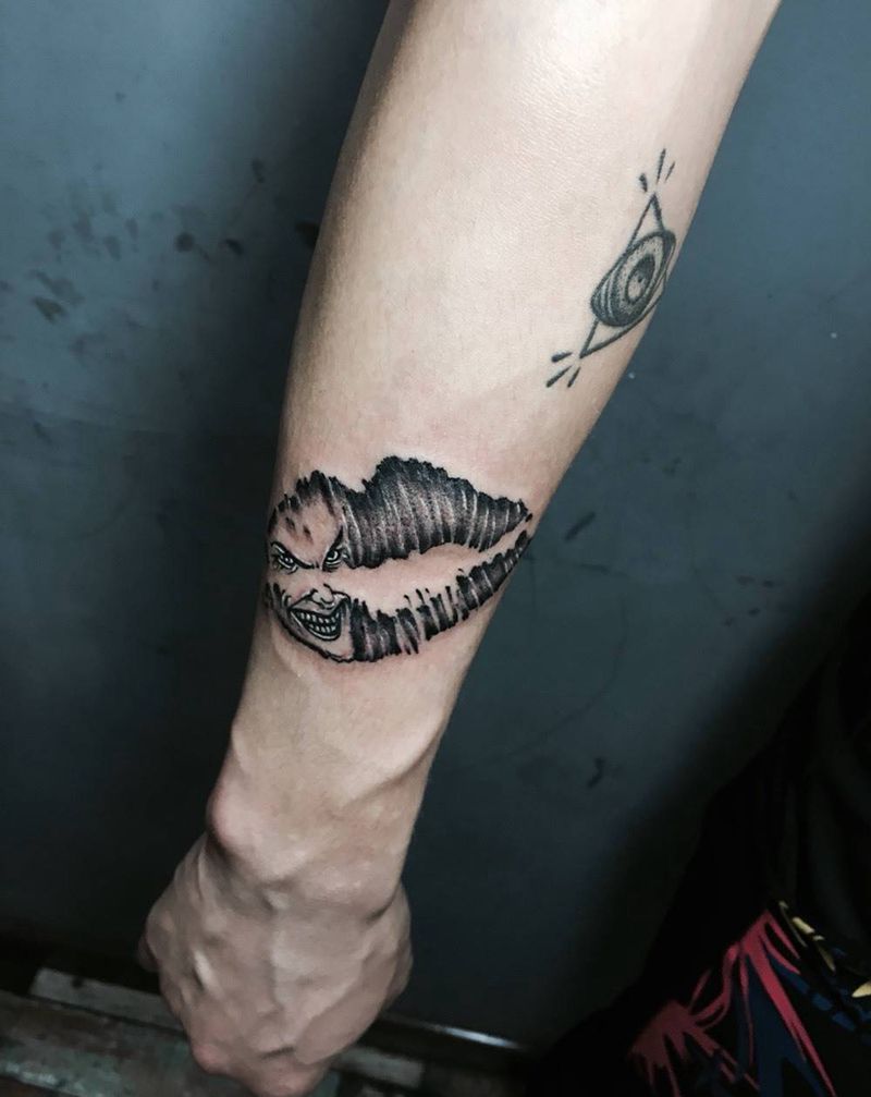 小臂纹身纹身图片_手臂成品欧美几何温州原创纹身图案