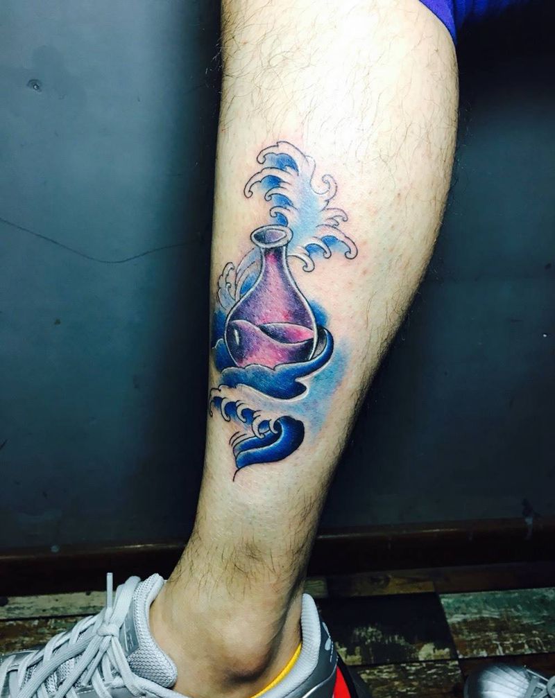 漂流瓶纹身图片