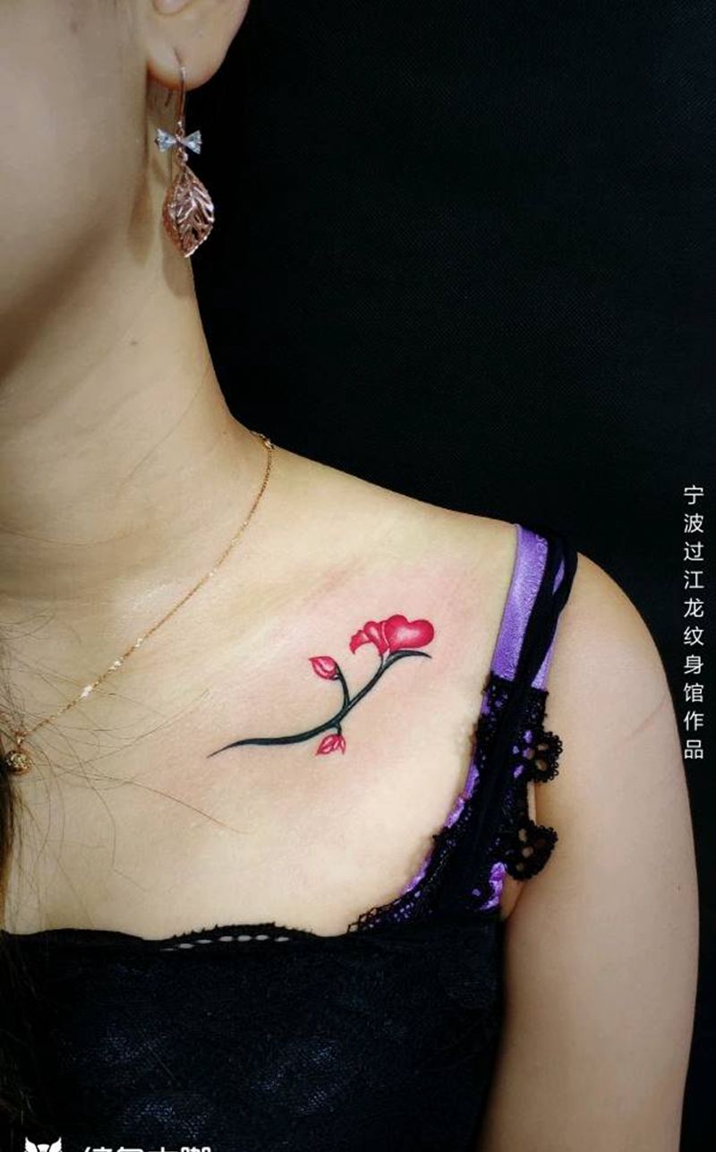 心有灵犀纹身图片