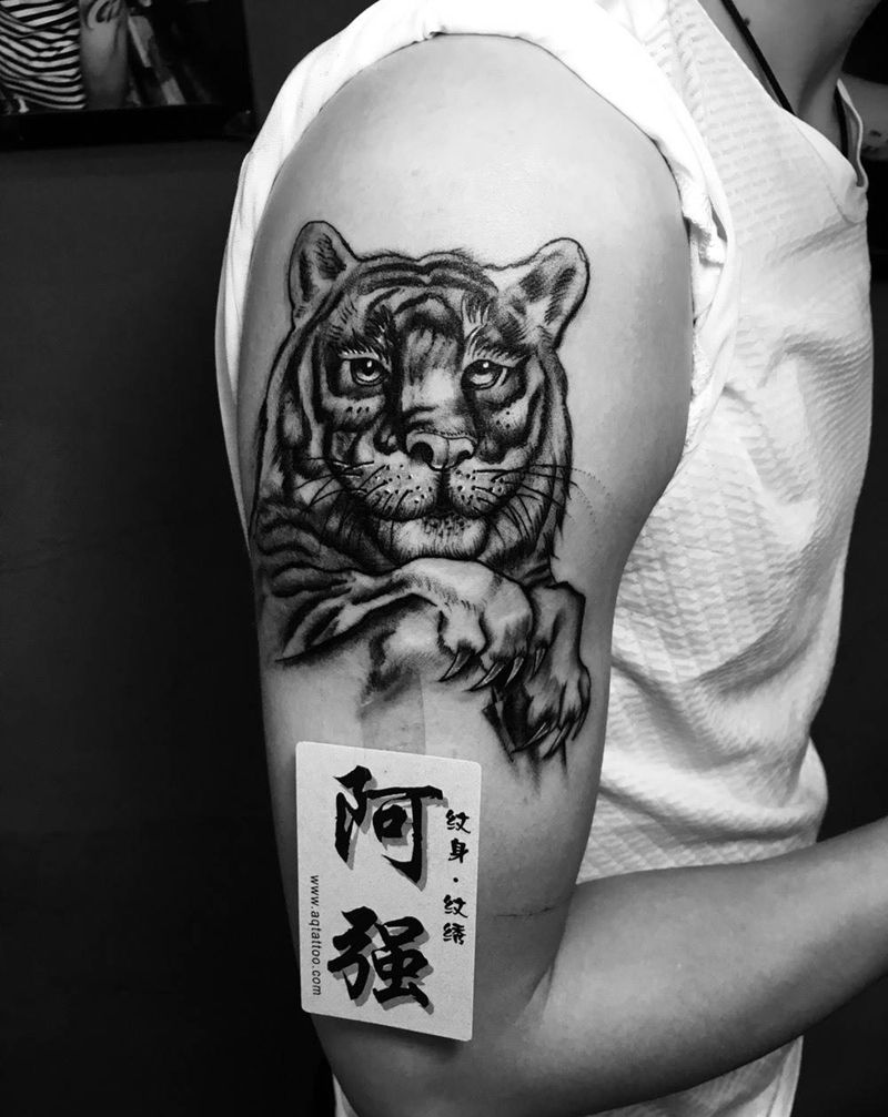 老虎纹身图片