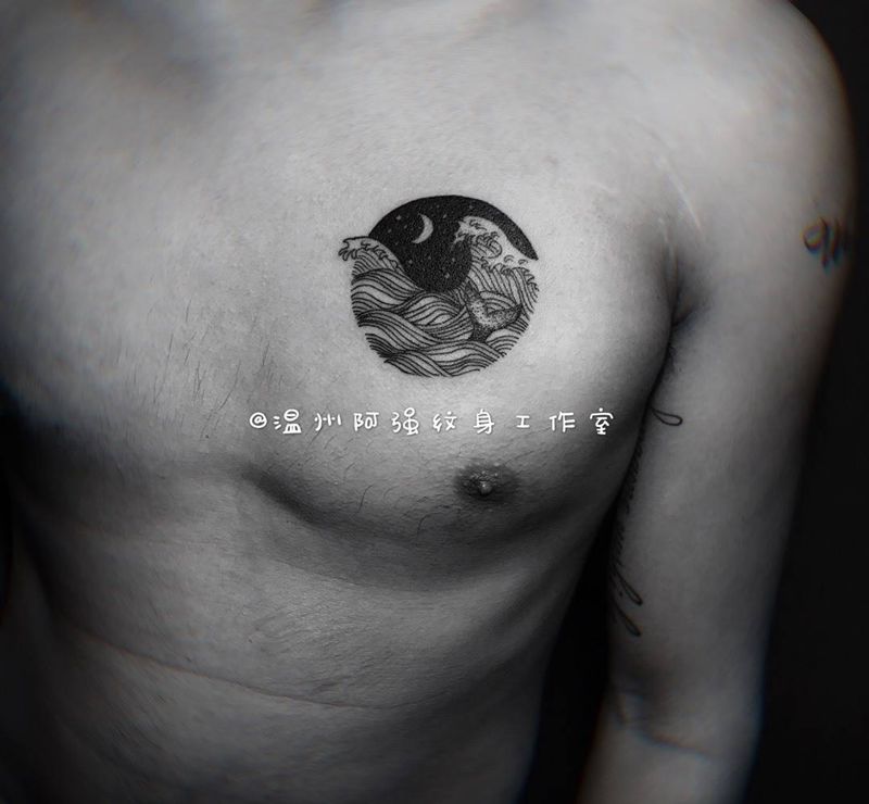 几何图纹身图片