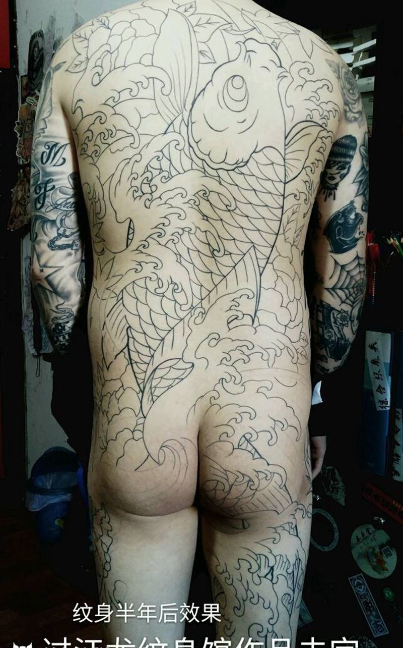 通体未完纹身图片