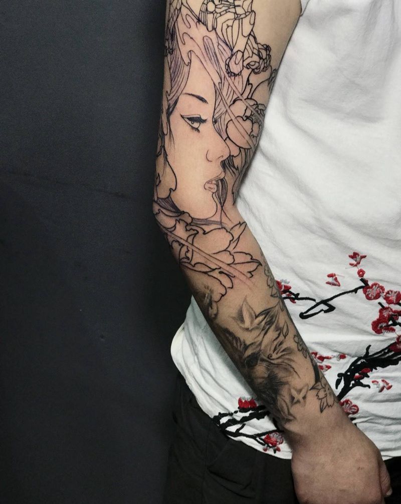 美女图纹身图片